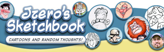 An intimate peek at a cartoonist's sketchbook filled with cartoons and aimless, random thoughts!